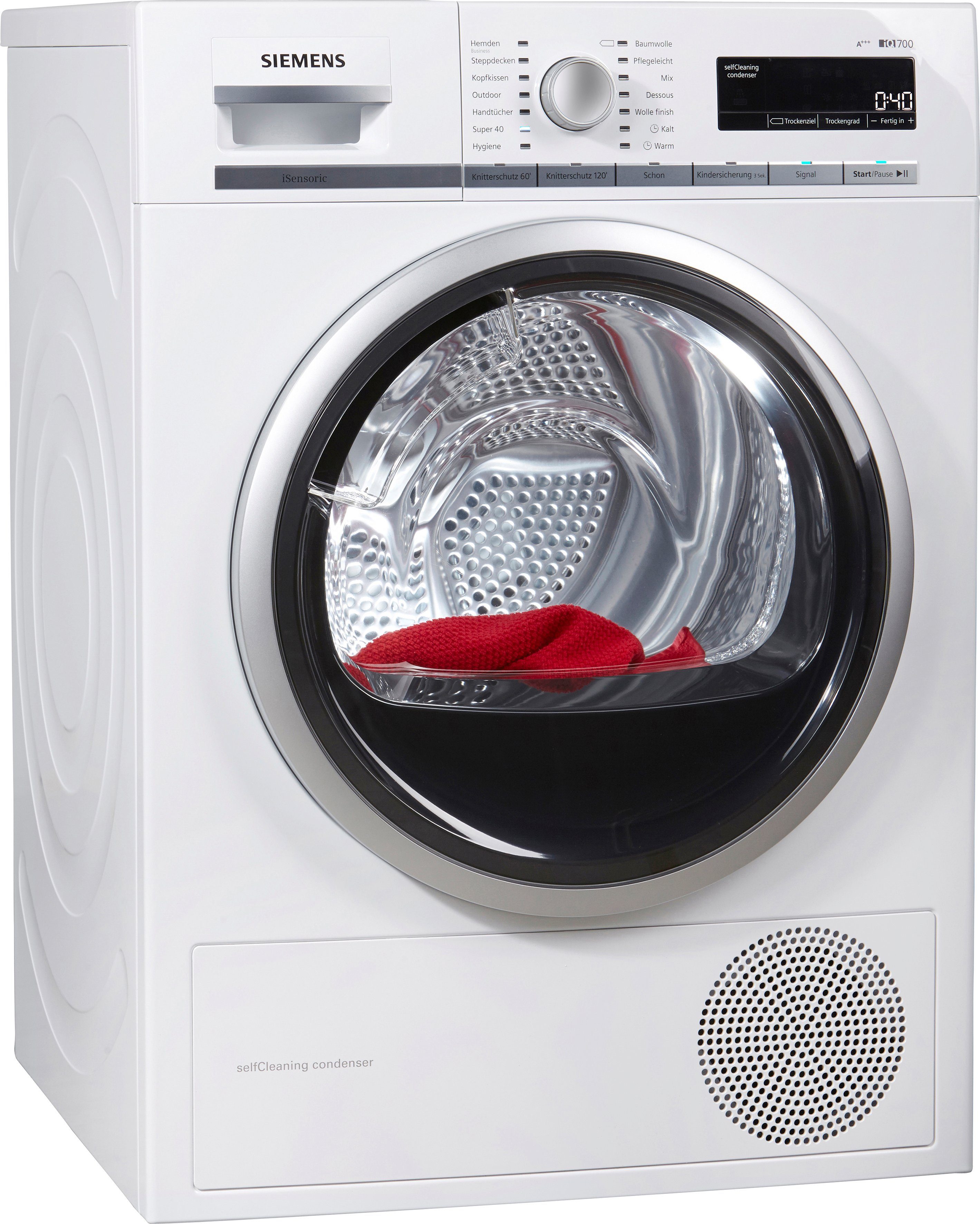 SIEMENS Wärmepumpentrockner iQ700 WT47W5W0, 8 kg