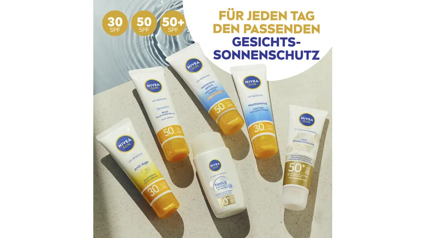 NIVEA SUN UV Gesicht Experte Anti-Pigmentflecken Sonnenschutz LF50+ 40 ml