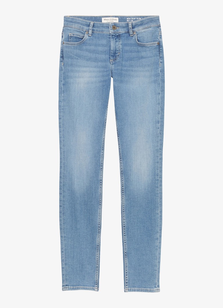 Marc O'Polo mid-waist slim-fit jeans made of organic cotton with side pockets