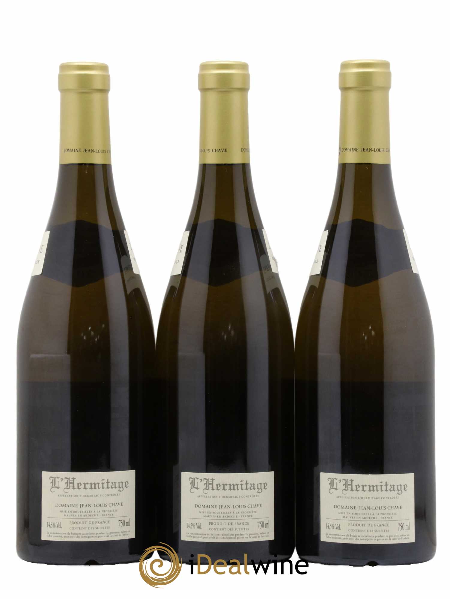 Hermitage Jean-Louis Chave  2016 - Lot de 3 Bouteilles