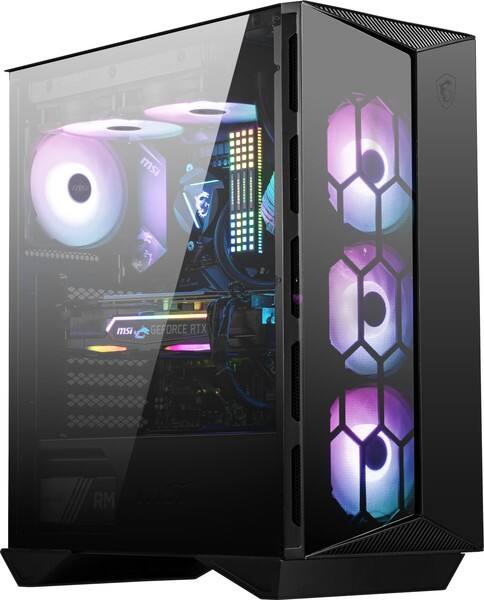 MSI Computergehäuse 110R Gehärtetes Glas Schwarz