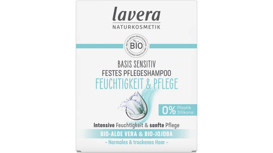lavera Feuchtigkeit & Pflege Festes Pflegeshampoo 50 g