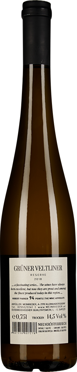 Weinrieder Grüner Veltliner Reserve 2018