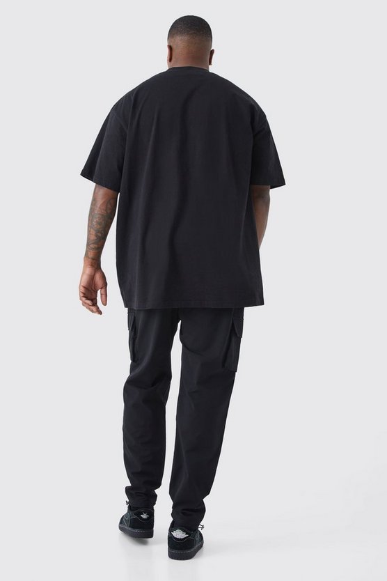 Plus elastische leichte Stretch Skinny Cargo-Hose
