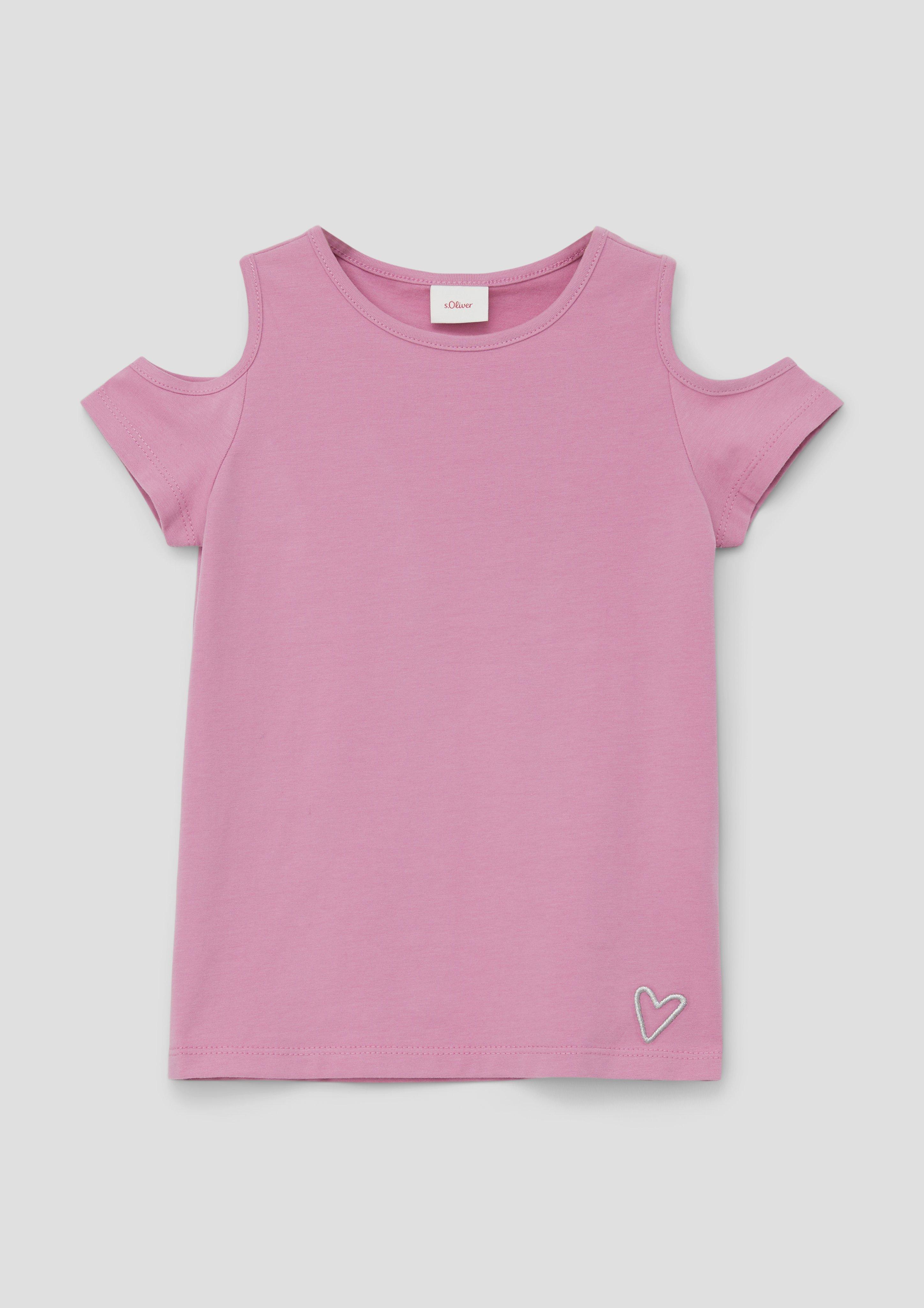 T-Shirt mit Cut-outs  2140022-4410