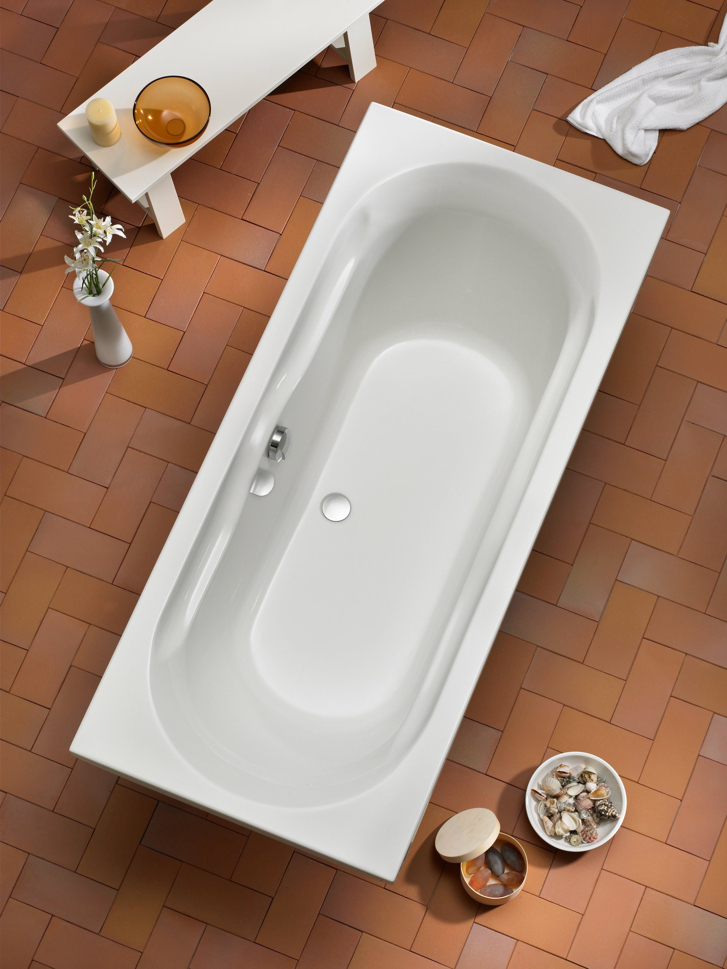 OTTOFOND Badewanne Madera, (2-tlg), mit Fußgestell