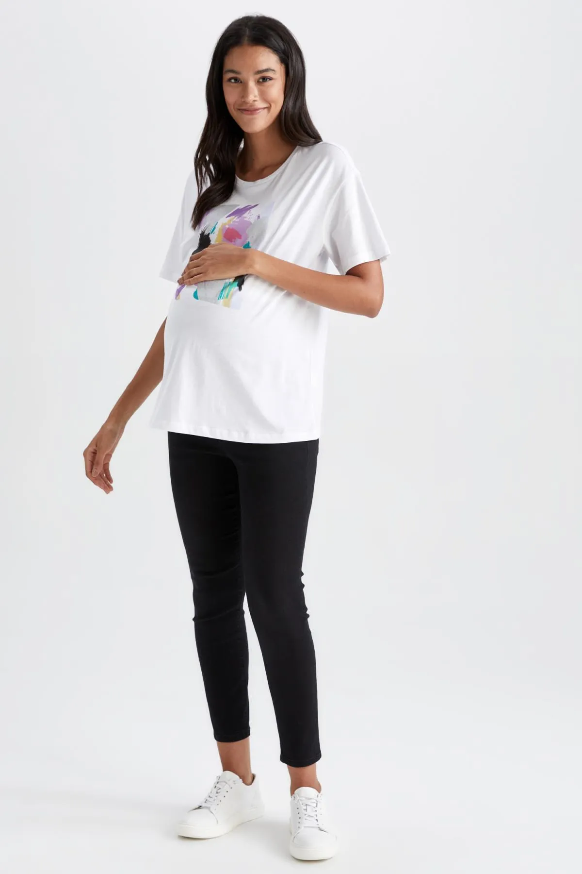 DeFacto  Skinny Fit, extra enge Passform, normale Taille, extra schmales Bein, lange Umstandshose
