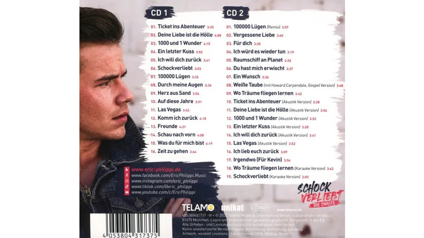 Schockverliebt (Die Zweite) Digipak