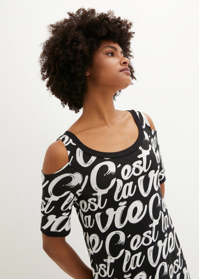 Cold-Shoulder-Kleid