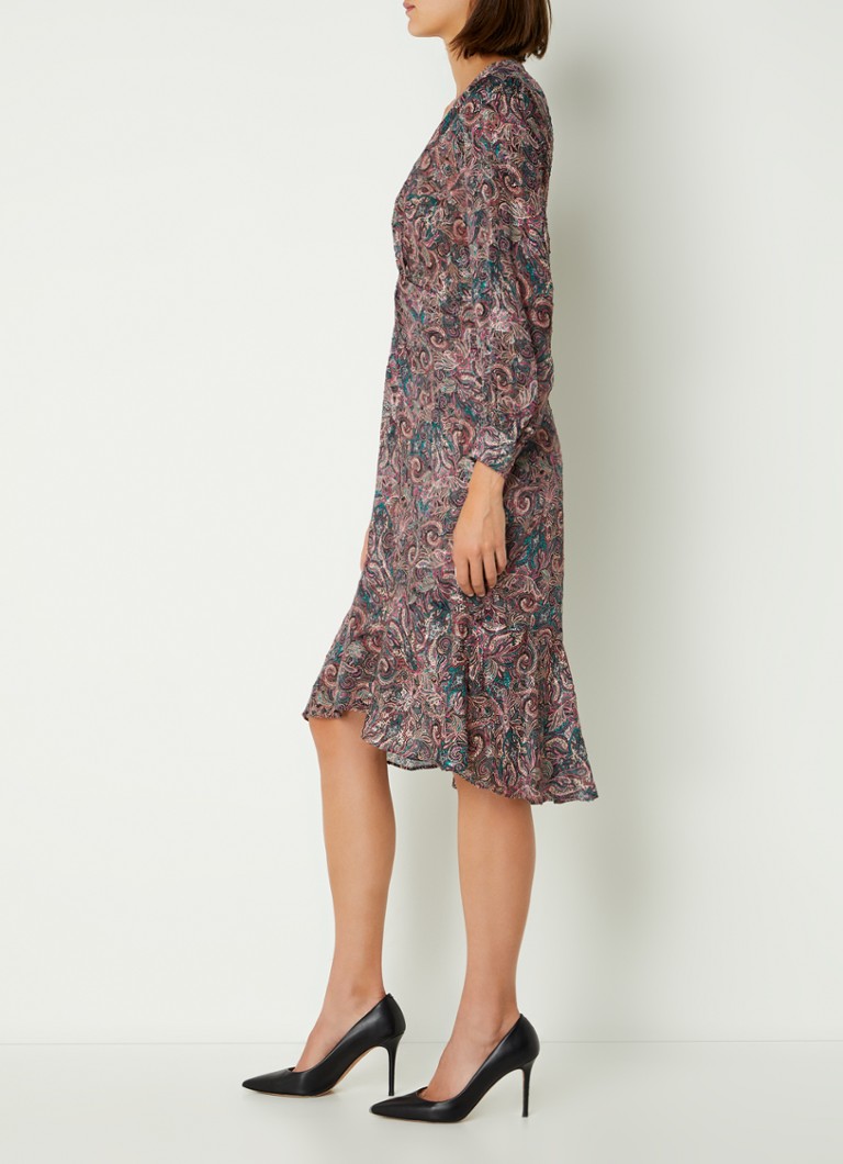 Abito midi Jaelyn di Gerard Darel con stampa paisley
