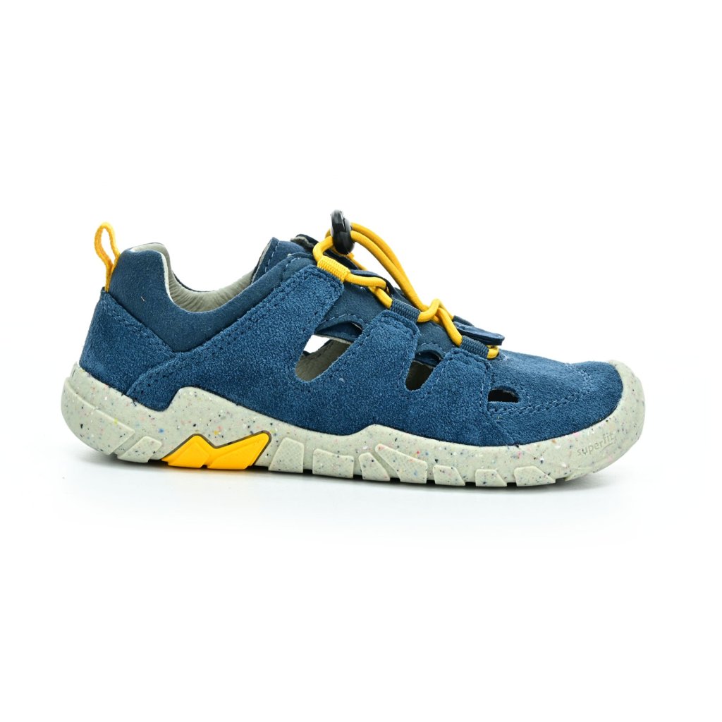 Superfit Trace Blau/Gelb Barfußsandalen