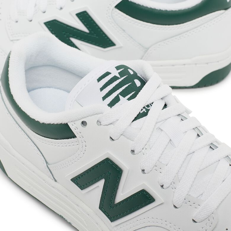New Balance Wmns BB480LNG White/nightwatch green/light aluminum