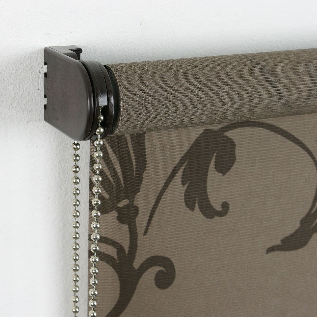 Bella Casa Seitenzugrollo Dekor Ranken, braun, 180 x 60 cm