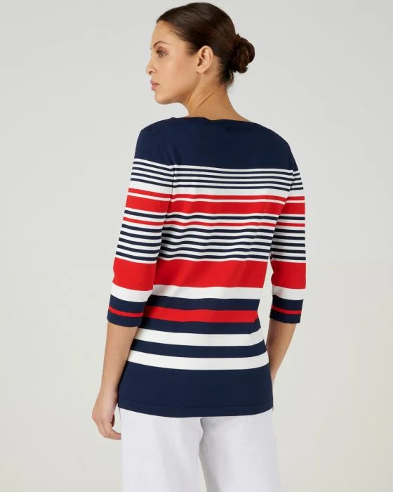 Pull esprit marinière