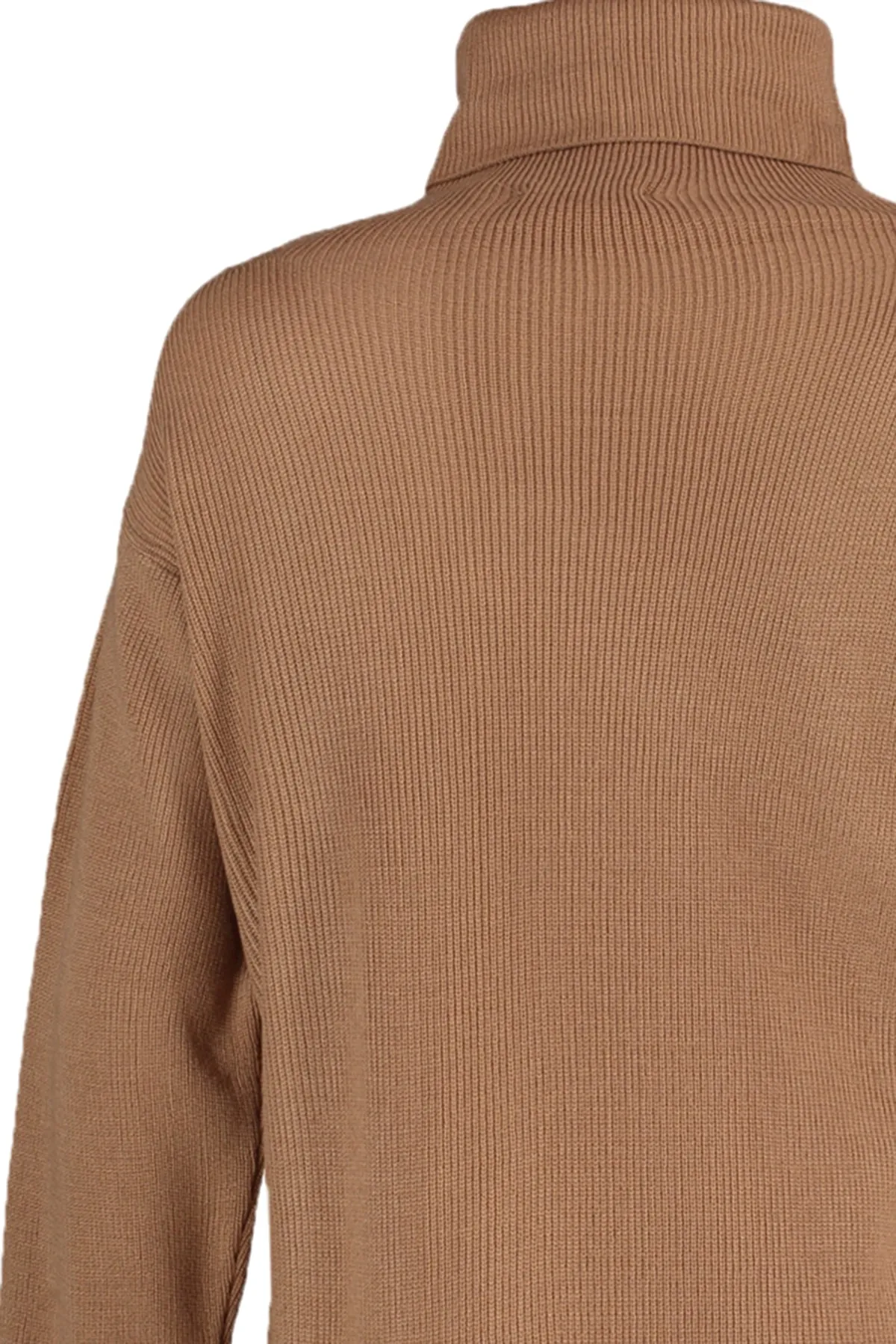 Trendyol Collection  Braunes Mini-Strickkleid mit Rollkragen TWOAW23EL00026
