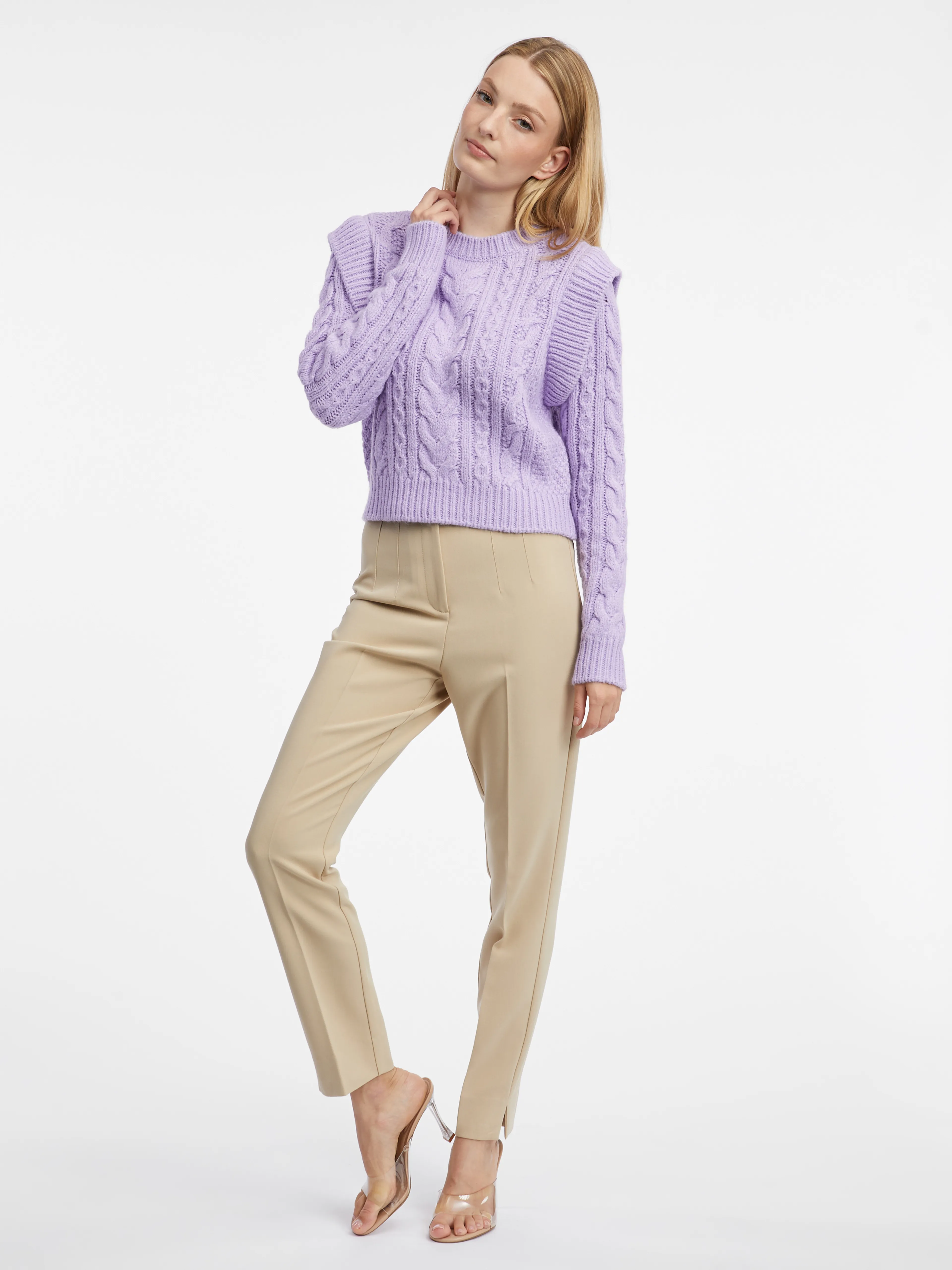 Hellvioletter Damen-Pullover ORSAY