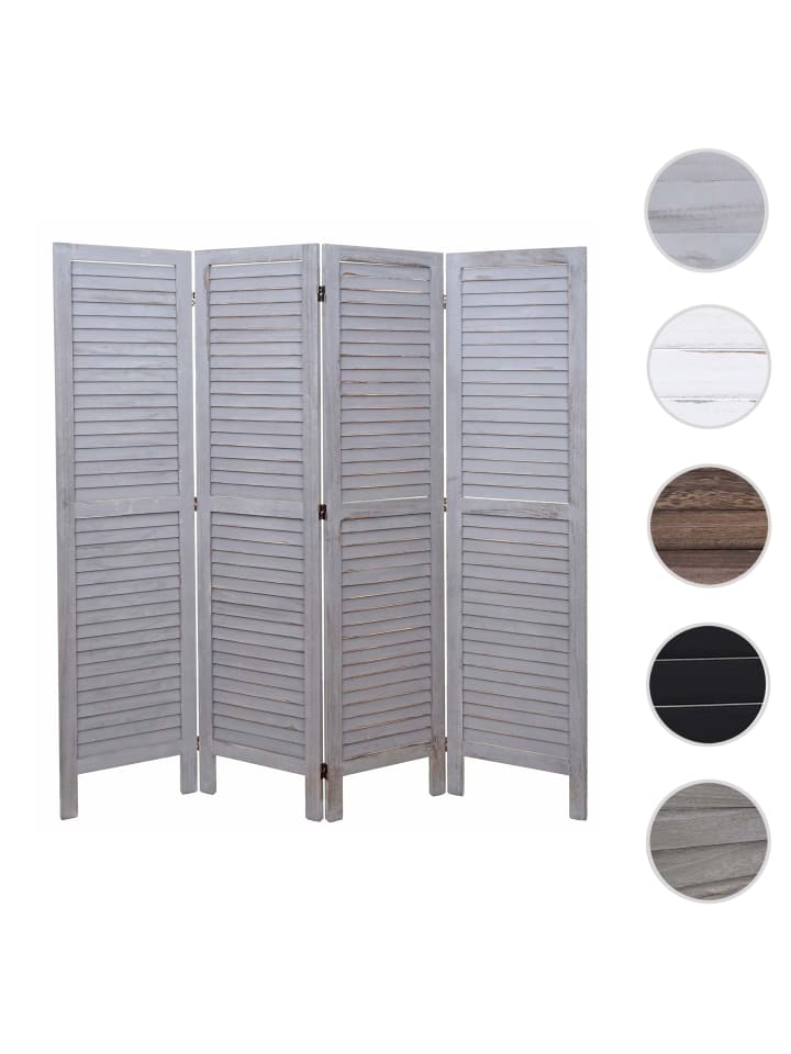 MCW Paravent G30 im Shabby-Look, Grau günstig kaufen onesize