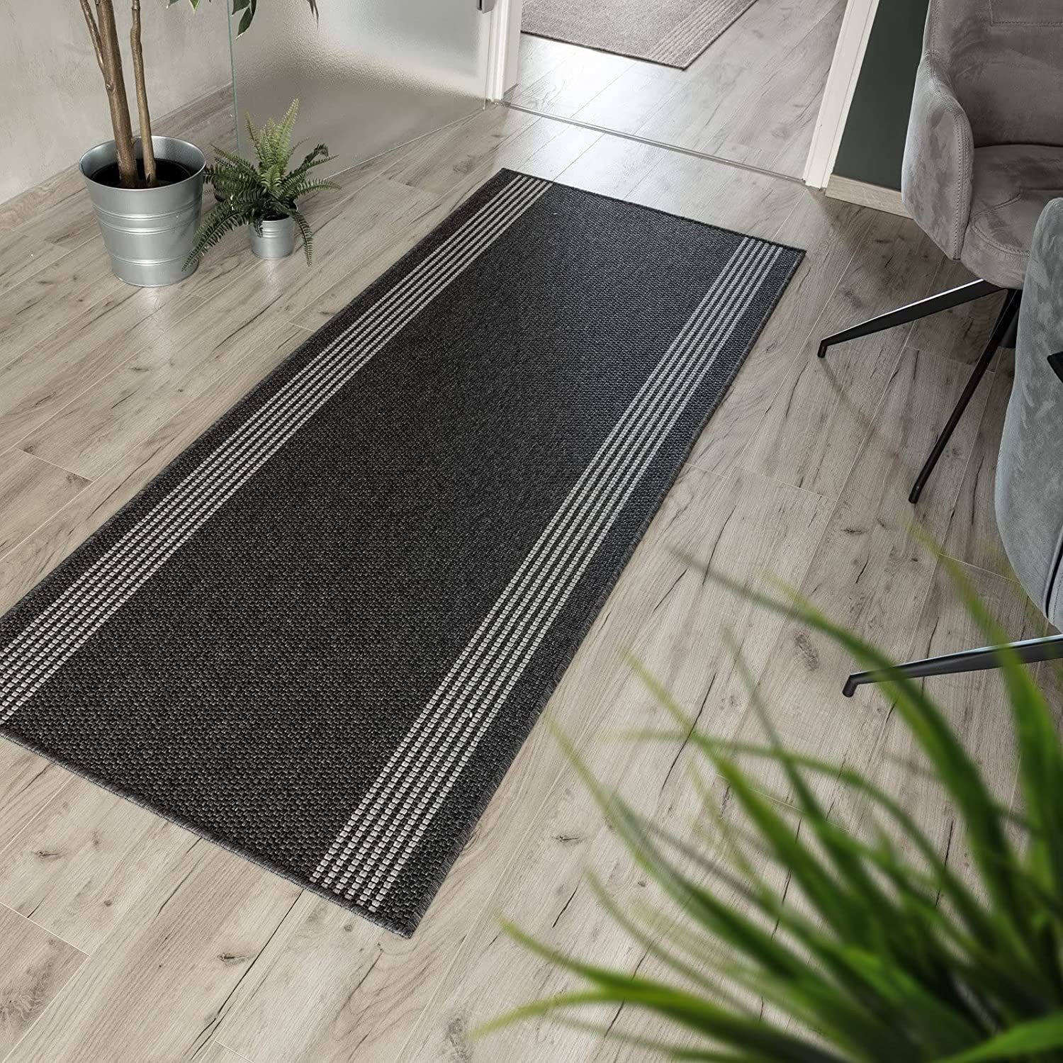 Bettumrandung Natura, 3 Größen, Läufer, ideal im Schlafzimmer Floordirekt, (3-tlg), in Sisal-Optik