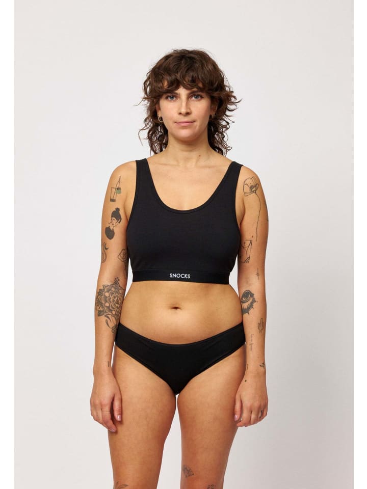 SNOCKS Damenslips aus Bio-Baumwolle 3 Stück in Mix (Apricot/Mauve/Schwarz) günstig kaufen