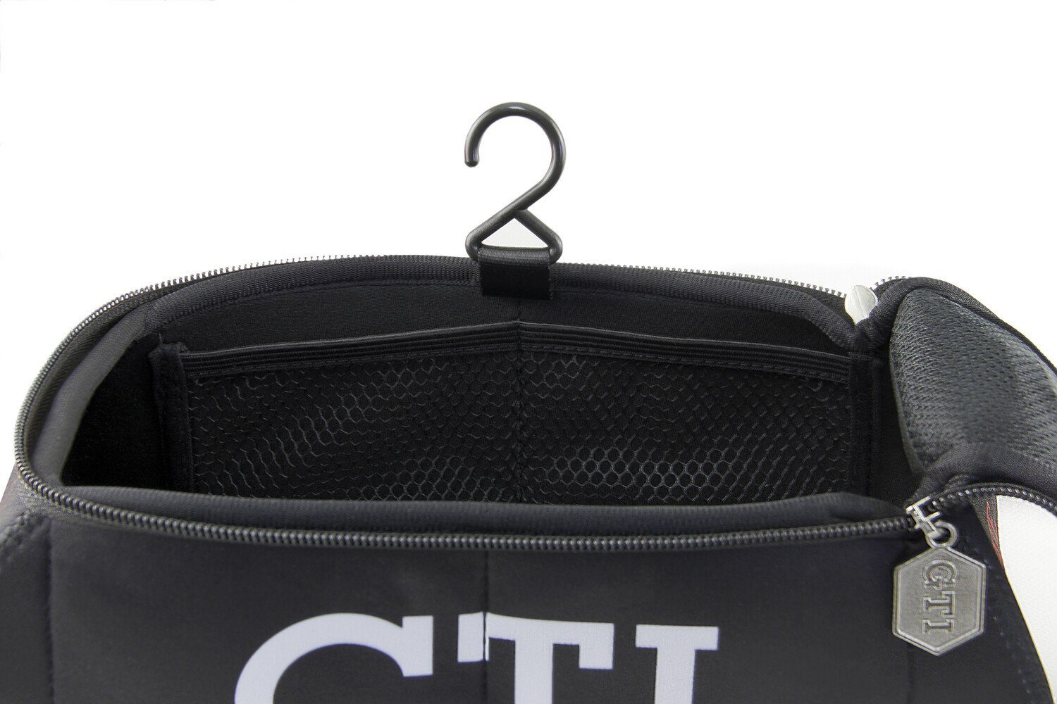 VW Collection by BRISA Kulturbeutel Volkswagen Universaltasche im Golf GTI Design, Kosmetiktasche aus Neopren, 27 x 10,5 x 14cm