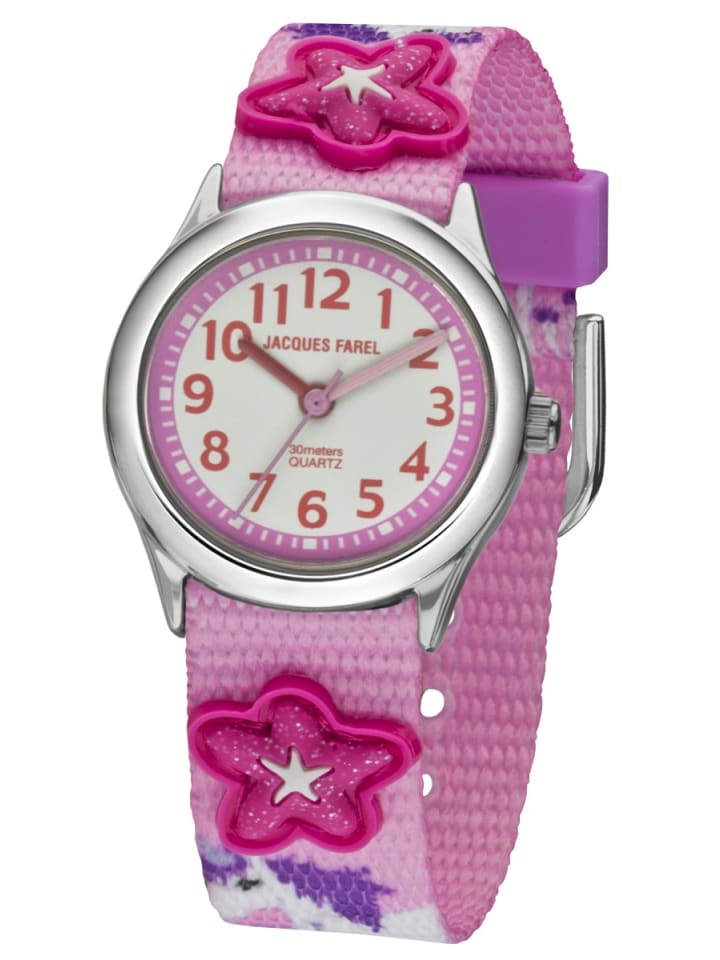 JACQUES FAREL Quarzuhr HCC 3134 in Rosa günstig kaufen onesize