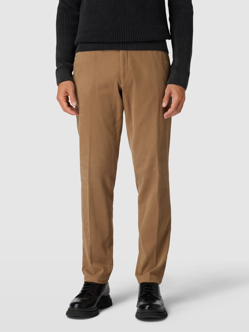 Hose mit Eingrifftaschen Modell 'Trento' in beige