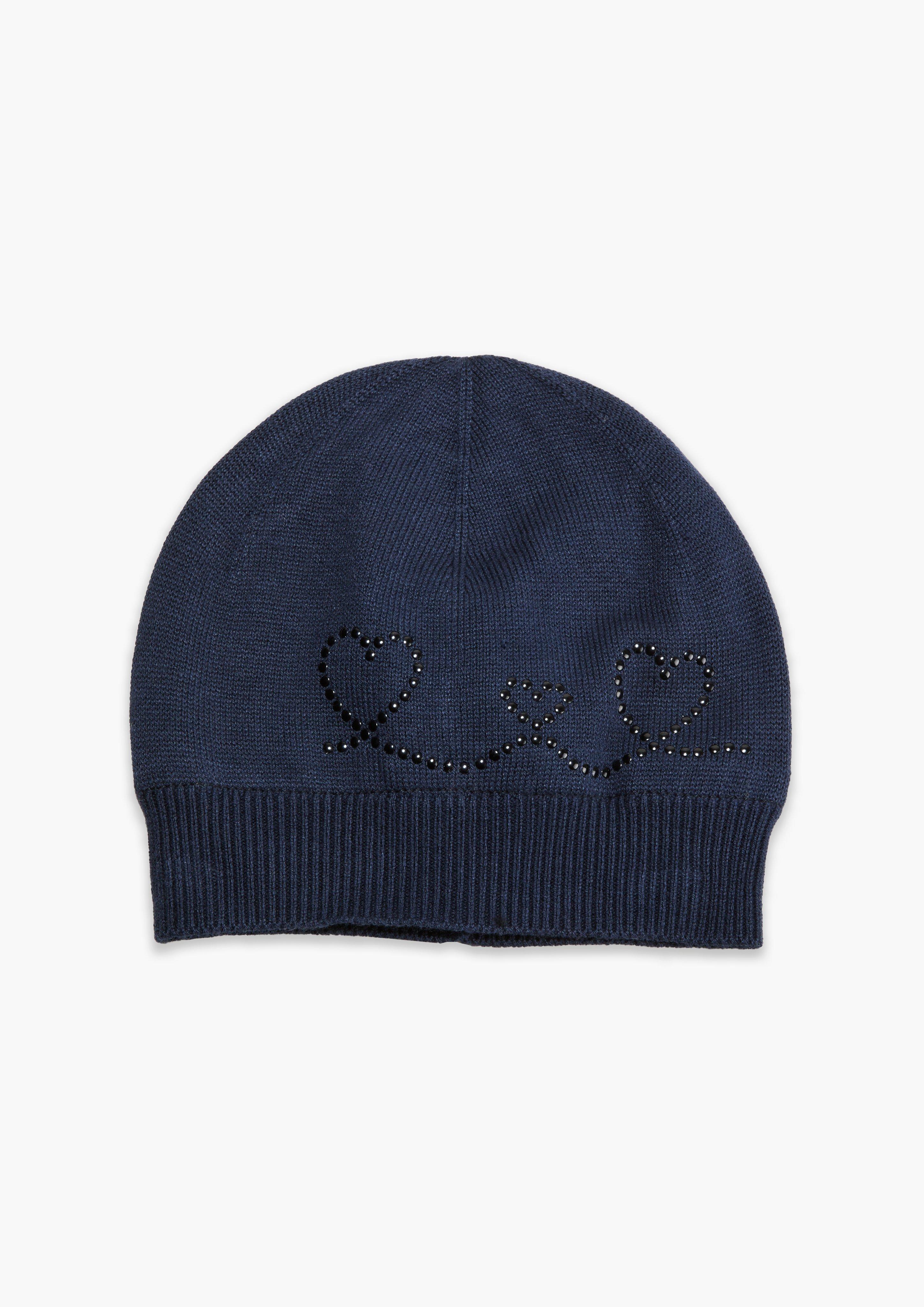 Feinstrickmütze mit Kunstfell-Pompom  2131783-5952