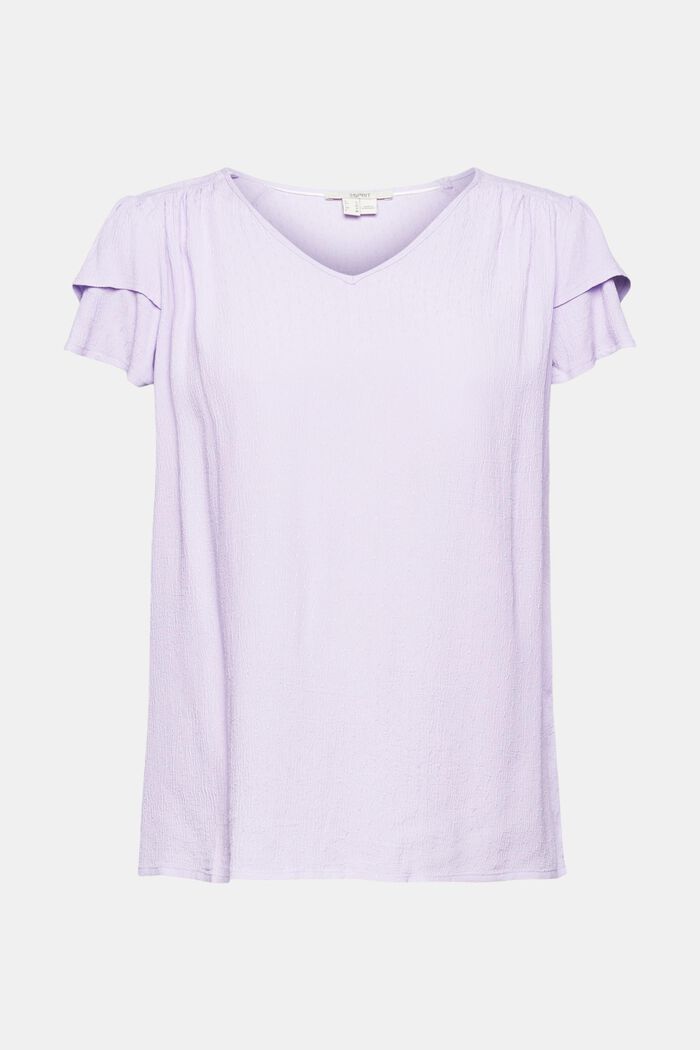 Bluse mit Volantärmeln und LENZING™ ECOVERO™