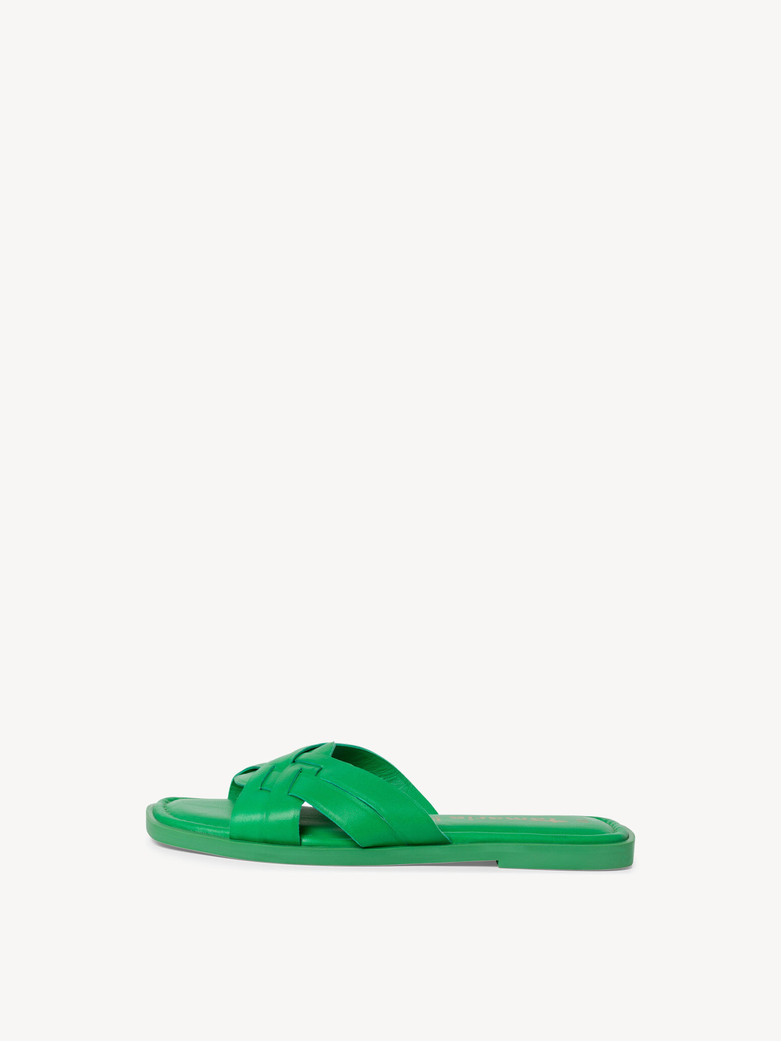 Mule en cuir - vert