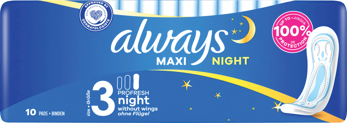 Maxi-Binden ProFresh Night, 10 St