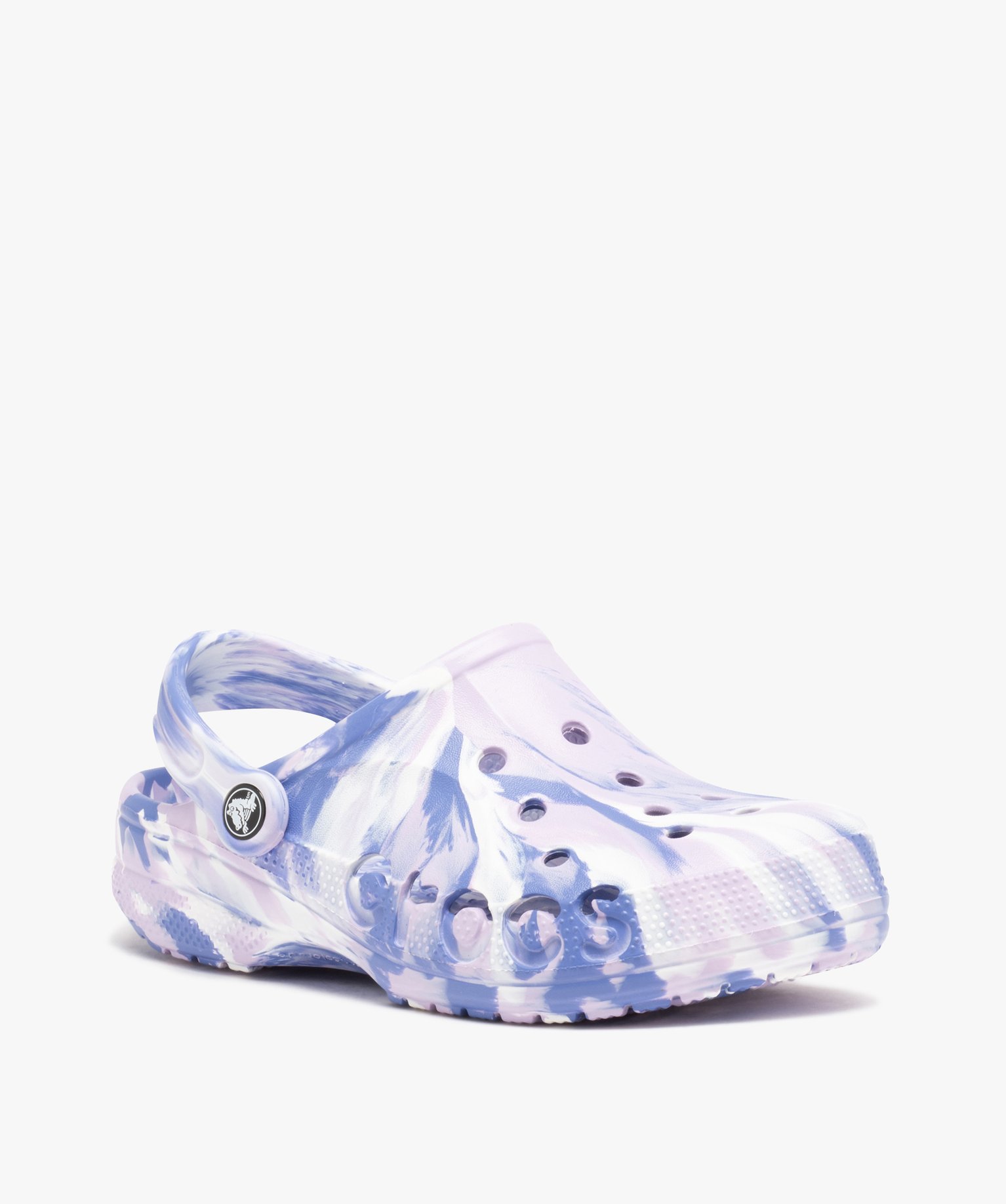 Sabots souples femme dessus perforé avec effet marbré - Crocs violet | GEMO