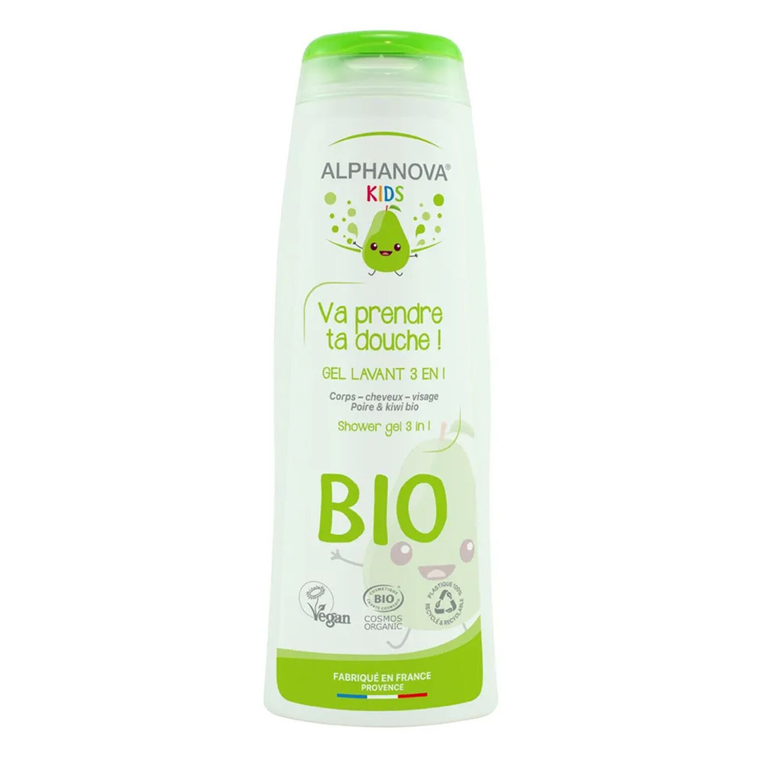Alphanova Va Prendre ta Douche ! Alphanova Kids ® Gel Douche Enfants Bio à la Poire 250 ml