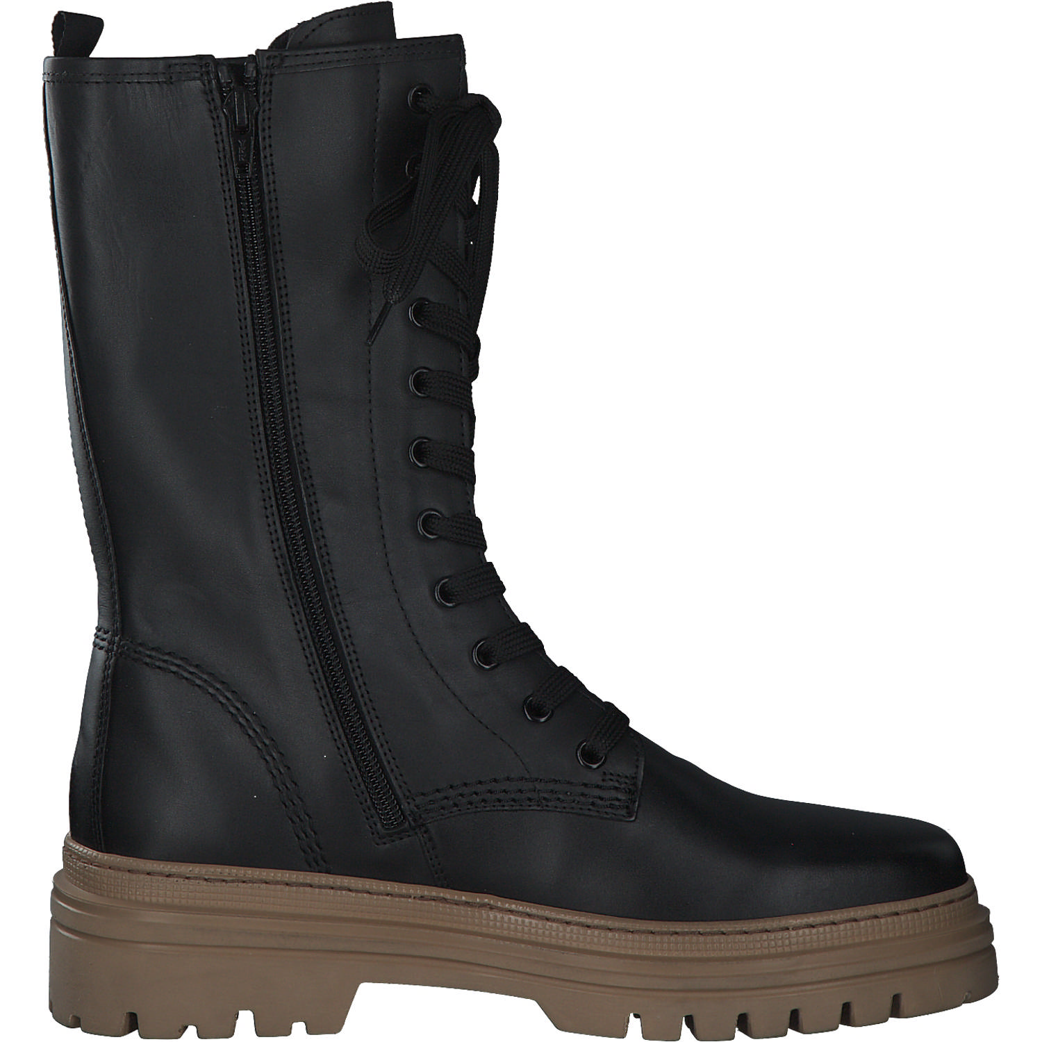 Gabor 91.723, Schnürstiefeletten, Damen, Schwarz (caramel)
