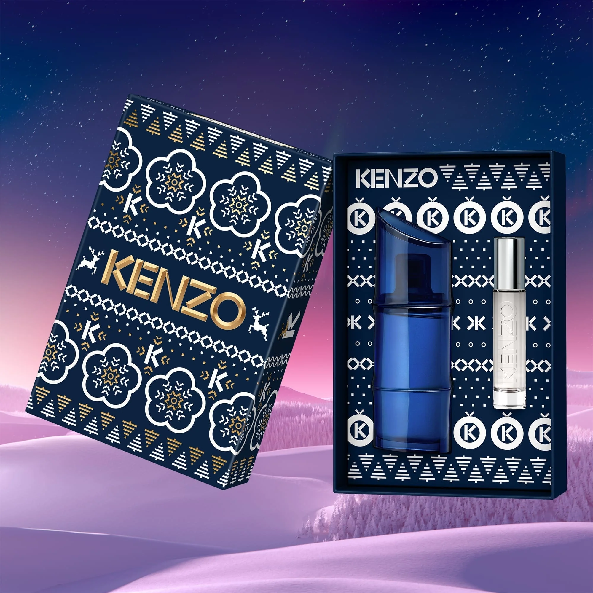 KenzoHomme KENZO HOMME Set Regalo Eau de Toilette Intense - Cofanetto Profumo Uomo, Eau de Toilette