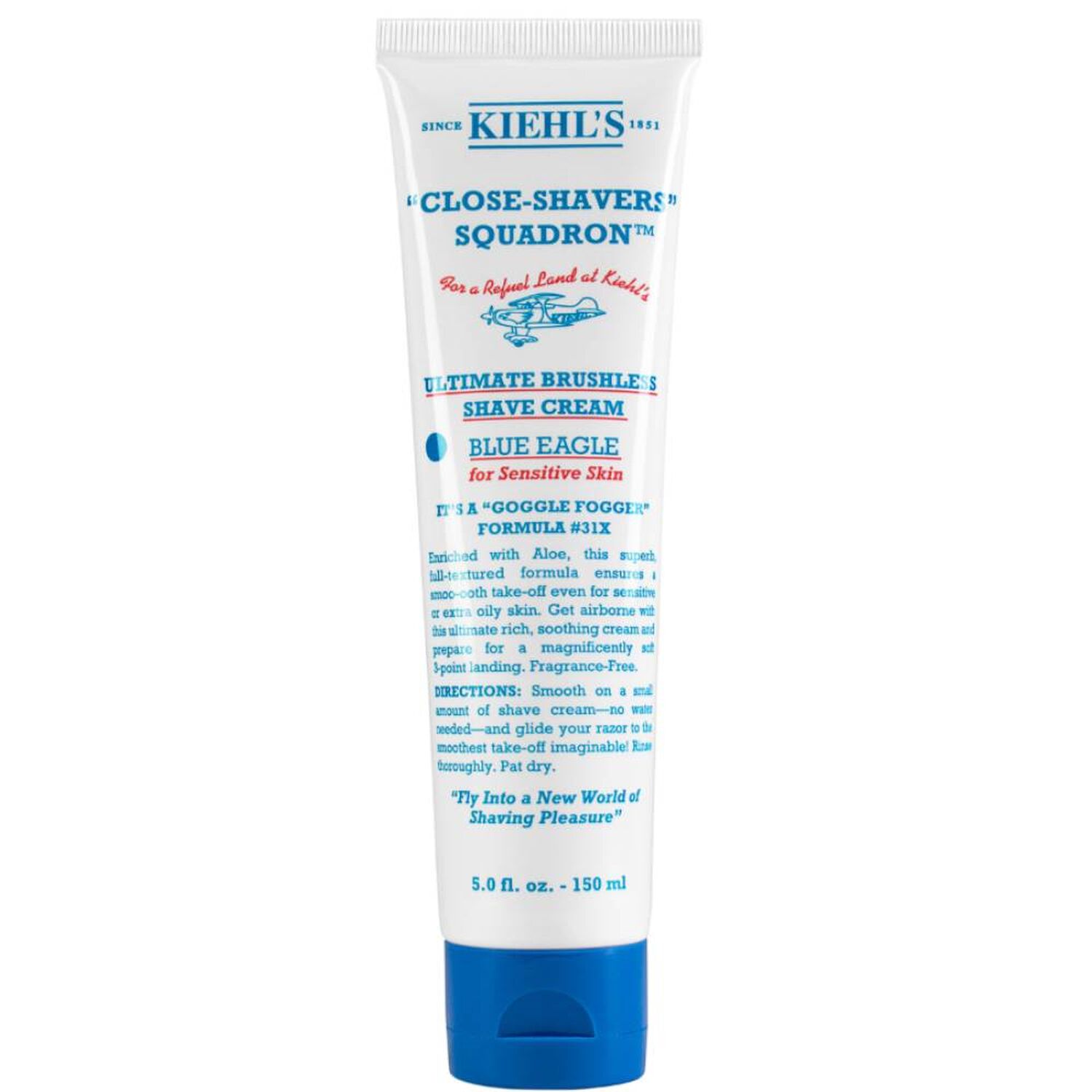 kiehl's Ultimate Brushless Shave Cream - Blue Eagle Crème à raser - peaux sensibles 150 ml