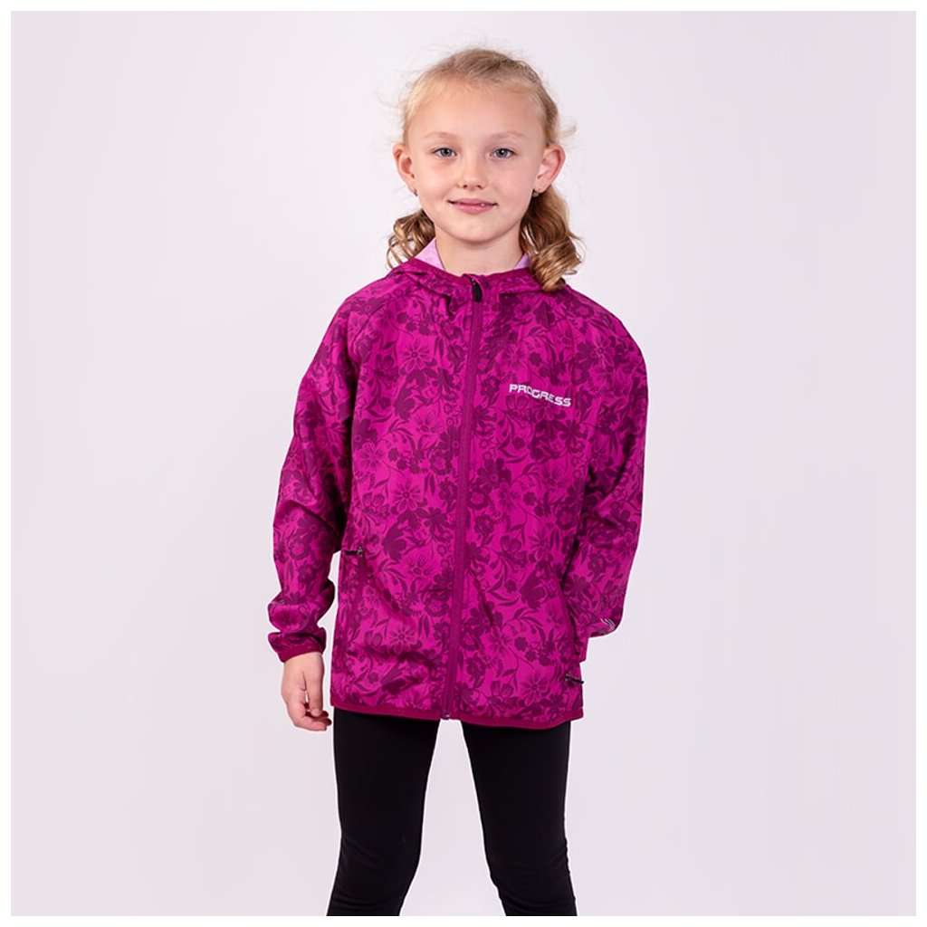 Progress Valedo Kinder-Kapuzenjacke fuchsia