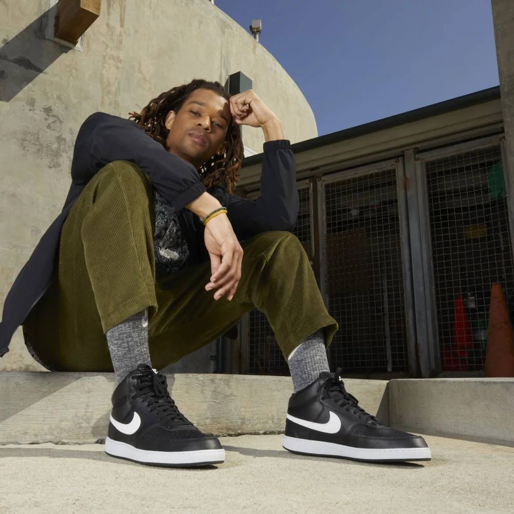Nike Court Vision Mid Next Nature DN3577-001 / schwarz
