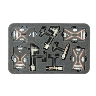 Feldherr Schaumstoffeinlage Star Wars Armada CR90 und Nebulon-B