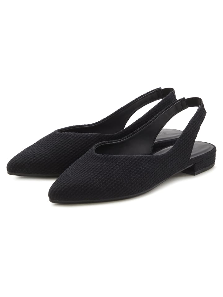 LASCANA Ballerina in schwarz günstig kaufen