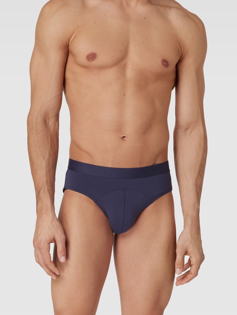 Slip mit Streifenmuster im 2er-Pack in blau