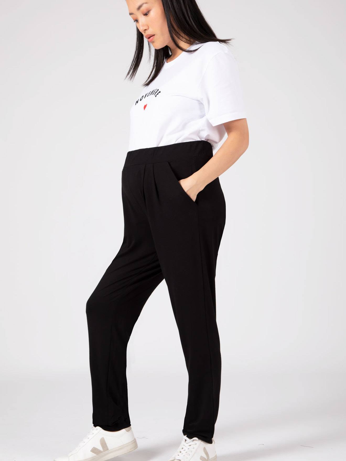 Envie de Fraise Karottenhose für die Schwangerschaft OSCAR ENVIE DE FRAISE ohne Einsatz - schwarz