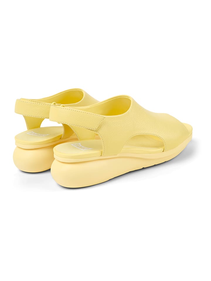 Camper Leder-Sandalen in Gelb günstig kaufen