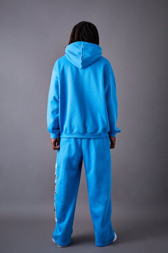Oversize Trainingsanzug mit PU-Applikation