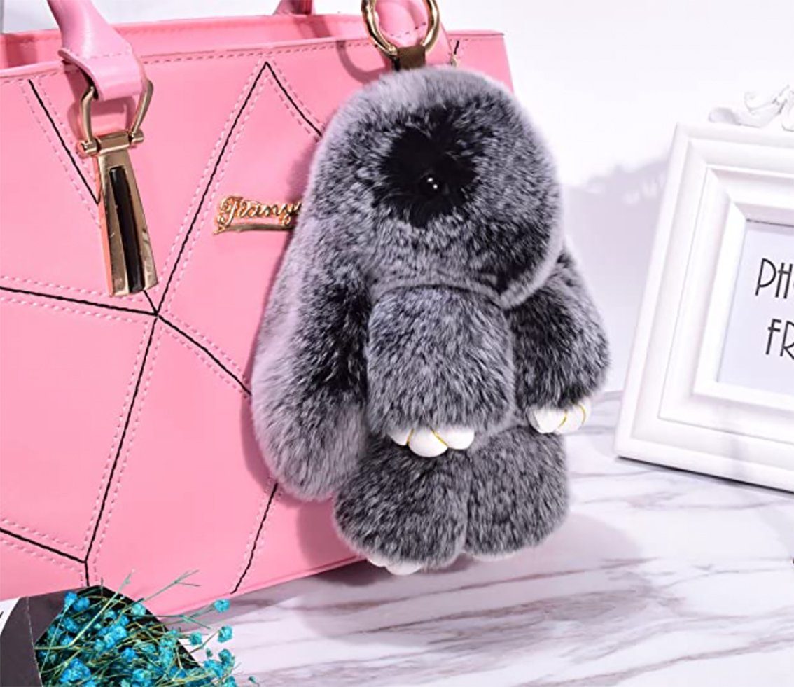 Angel's Pride Schlüsselanhänger Süße flauschige Schlüssel- Taschenanhänger Motiv Hase, Motiv Hase