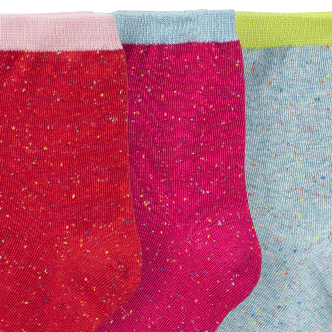 3 Paar Mädchen Socken mit Knötchengarn