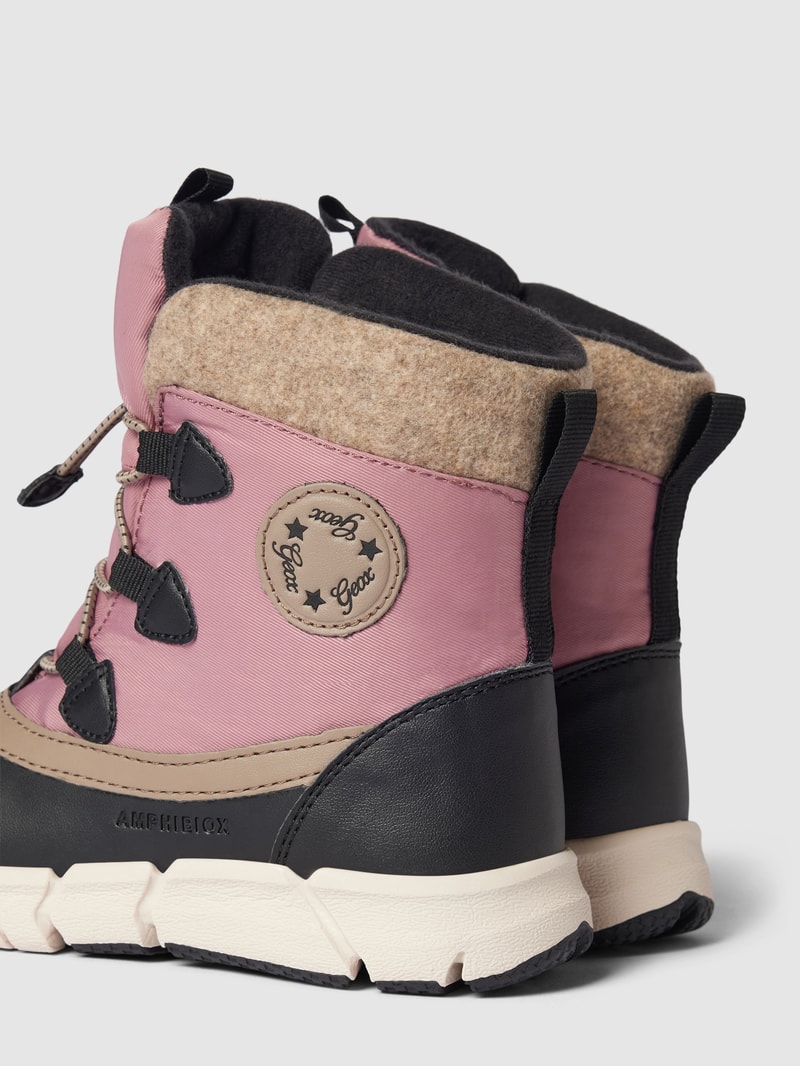 Stiefel mit Drawstring-Verschluss Modell 'FLEXYPER' in pink