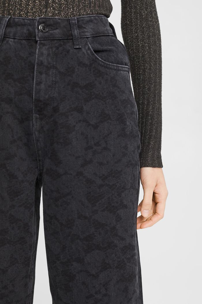Bedruckte High-Rise-Jeans im Banana Fit