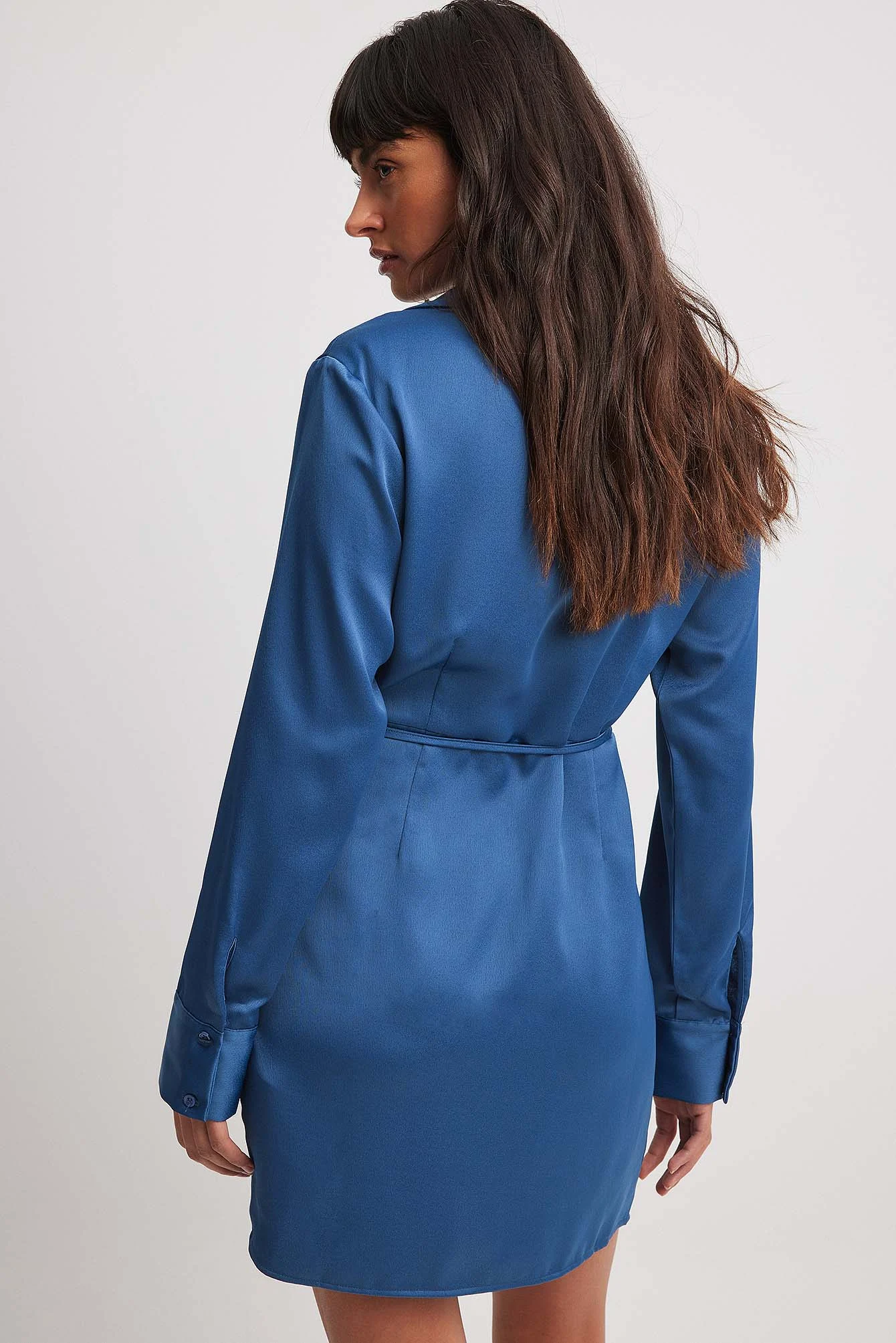 Mini-Shirt-Kleid mit Taillenschnürung