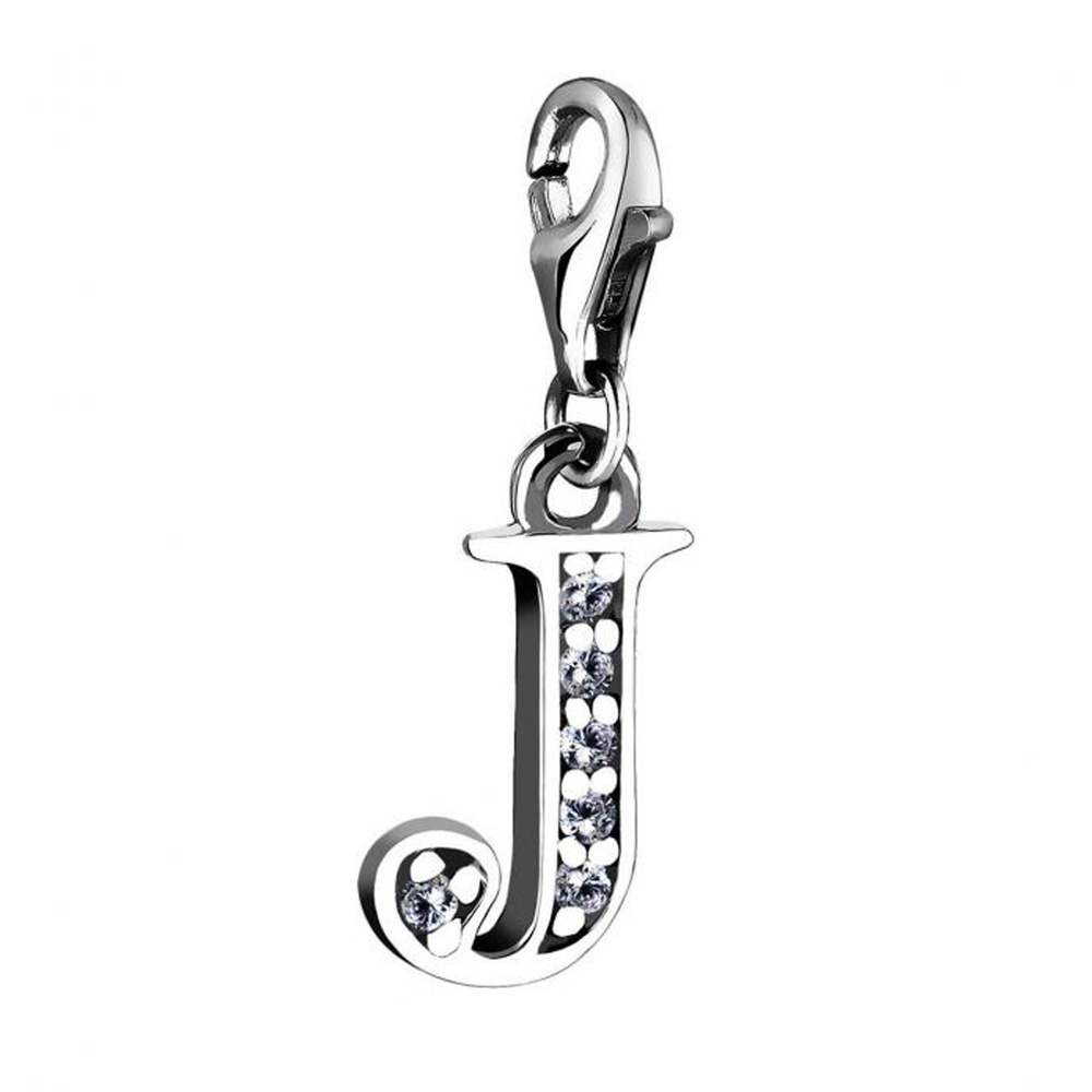 Nenalina Nenalina Amulette Charm lettre Pendentif individuel et personnalisé en argent Pendentif