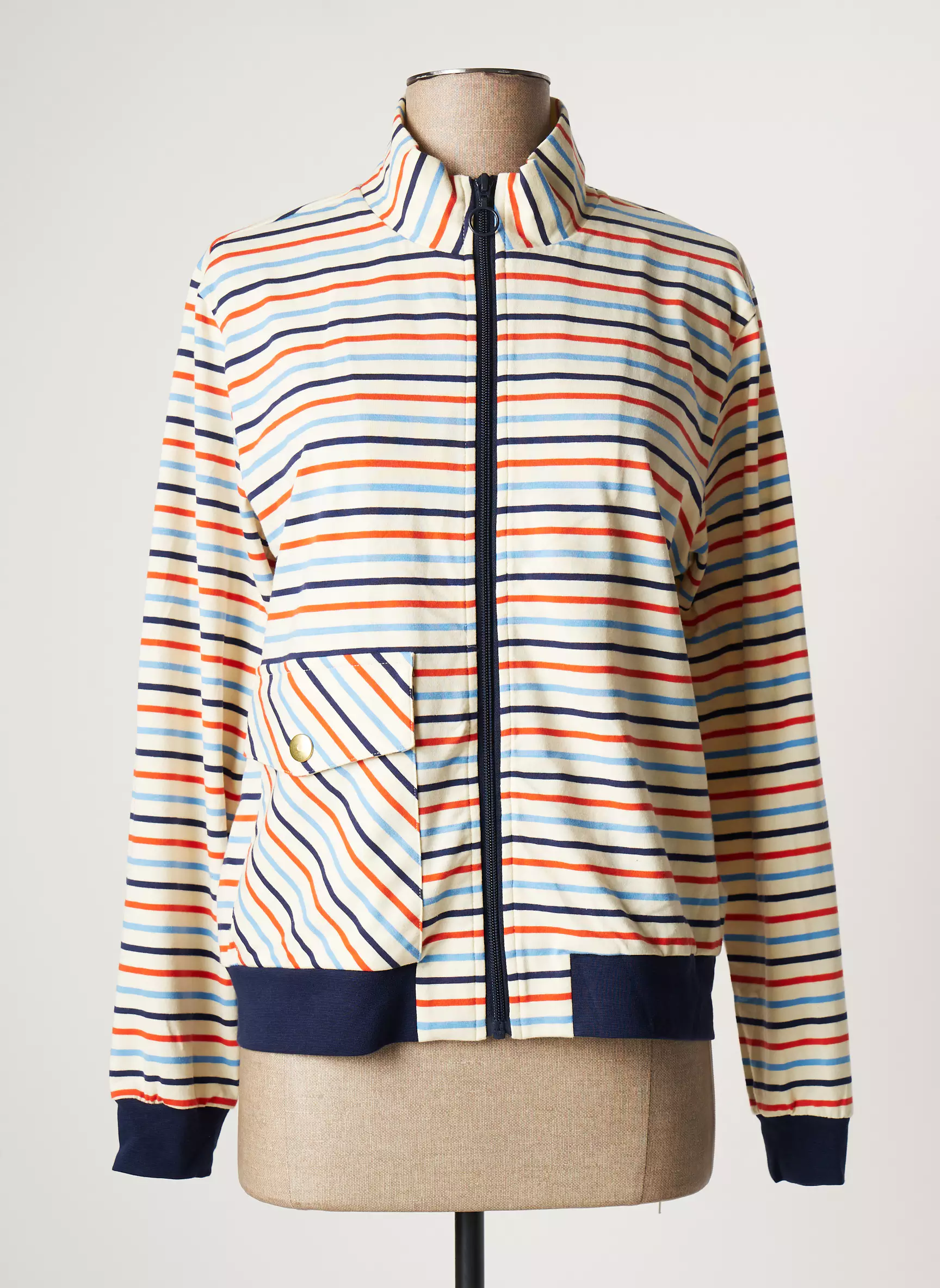 Mademoiselle Yeye Vestecasual Femme couleur blanc